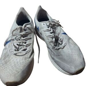 11 Nike Zoom white and blue sneakers